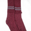 socks-maroon